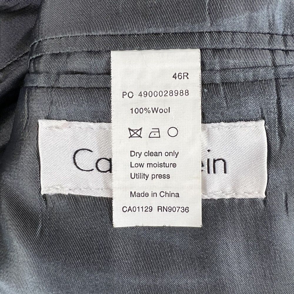 Calvin Klein Blazer Mens 👉Actual Size 44R👈‎ Wool Sport Jacket - Picture 9 of 13